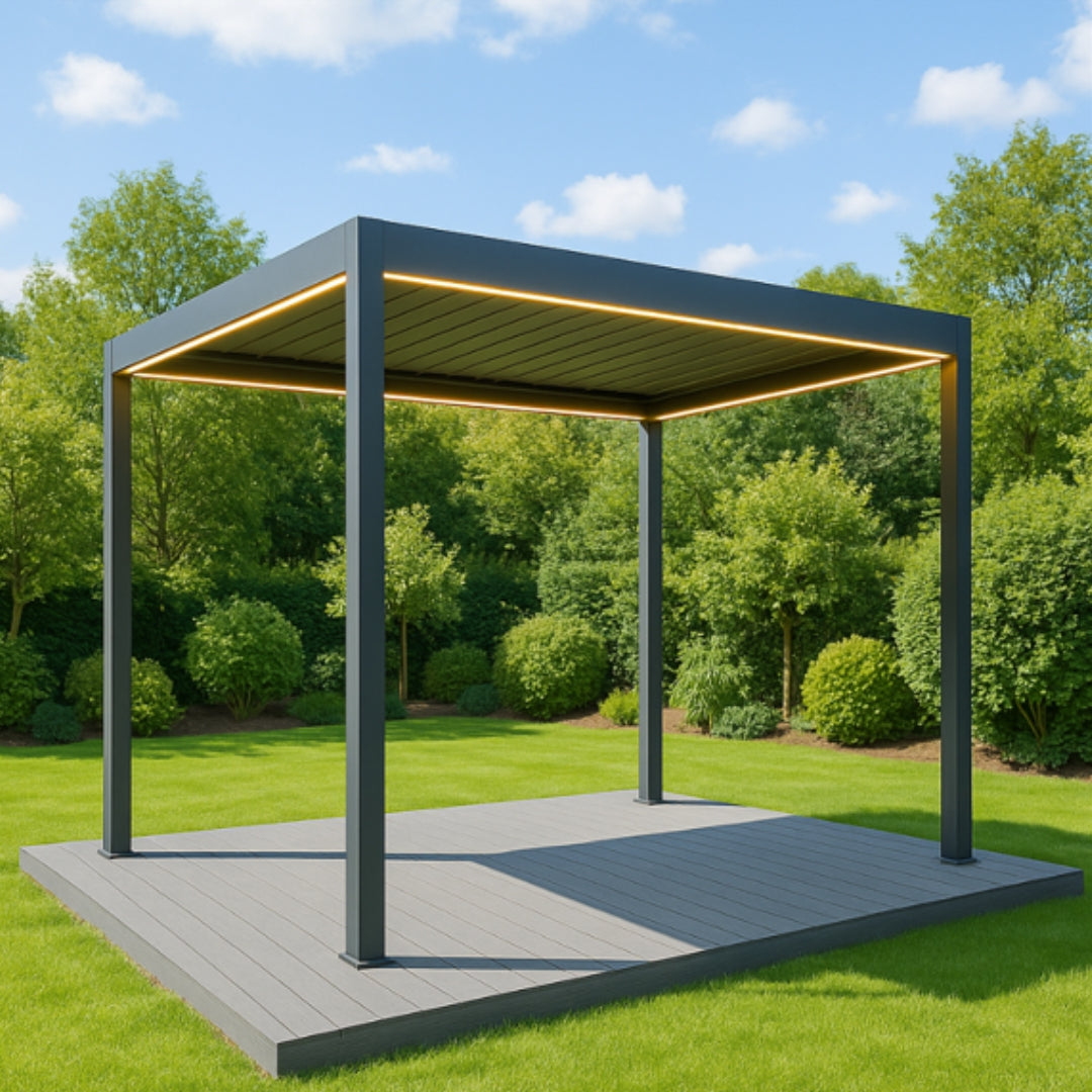 freestanding aluminum pergola