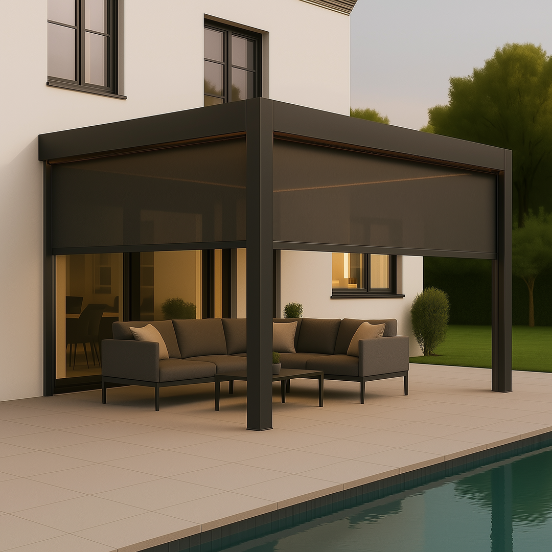 Wall Mounted Aluminium Pergola