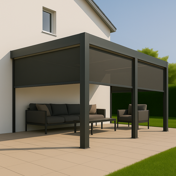 Wall Mounted Aluminium Pergola
