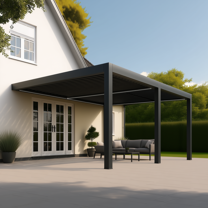 Wall Mounted Aluminium Pergola
