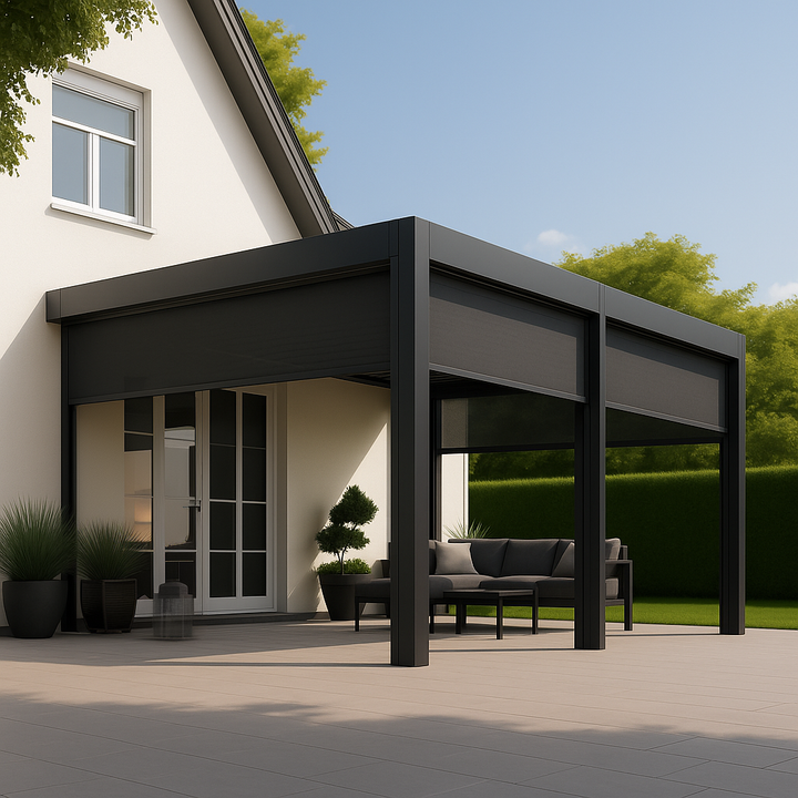 Wall Mounted Aluminium Pergola