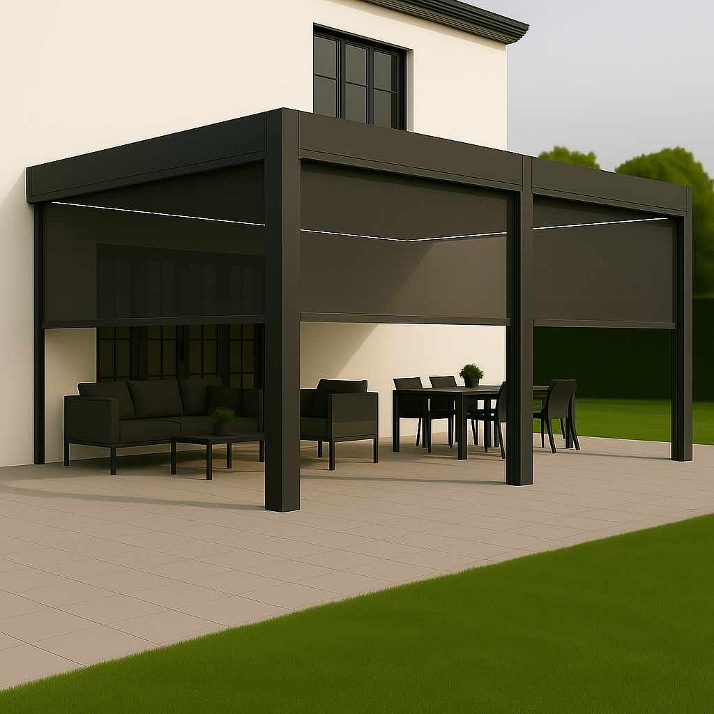 Wall Mounted Aluminium Pergola