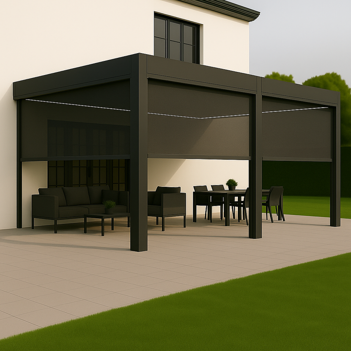 Wall Mounted Aluminium Pergola