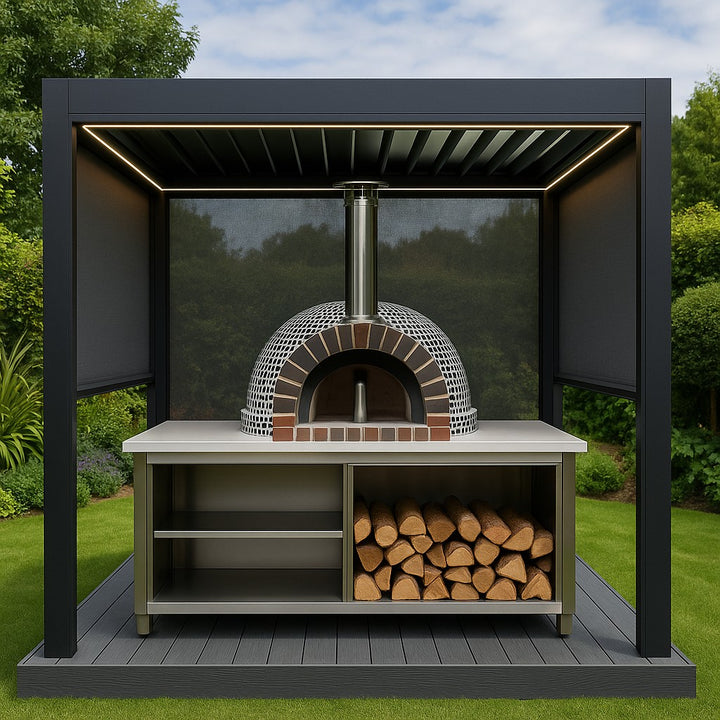 Pizza Oven and Micro Pergola Package